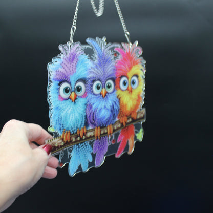 Dammit Birds Suncatcher Makes you smile everytime you look at it