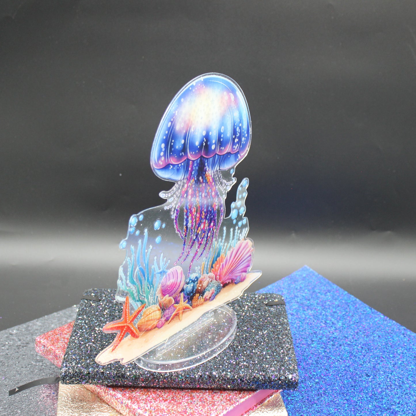 Diamond Art Table Topper Multi Colored Sea Jellyfish