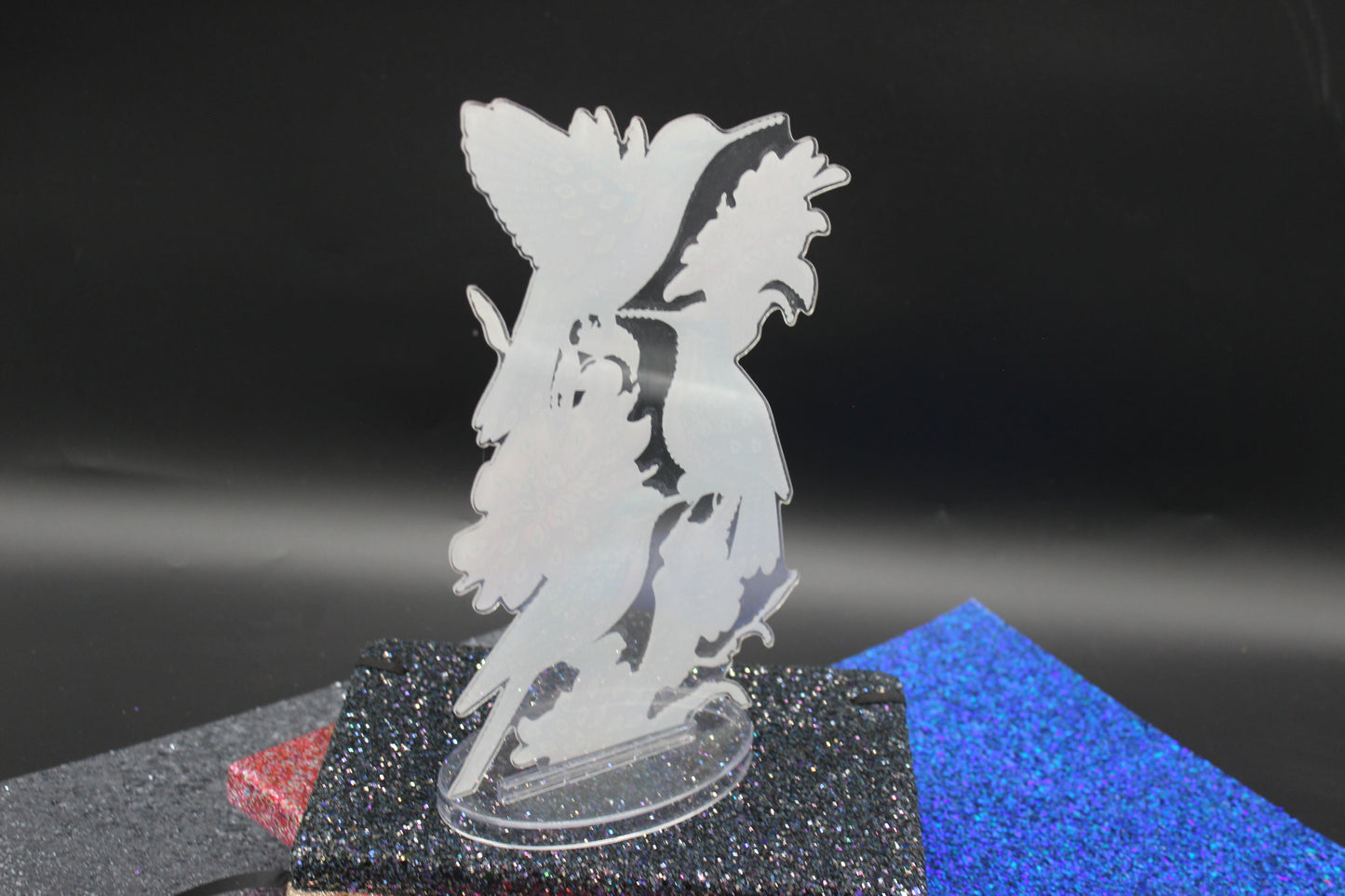 Cutest Little Diamond Art Table Topper featuring a Multiple Colorful Finches