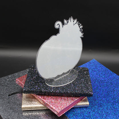 Diamond Art Table Topper featuring a Black Pumpkin and orange accents