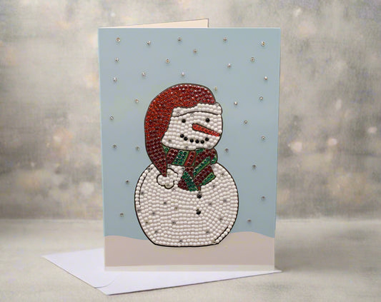 Snowmen! Can't Go Wrong. Each Card is Beautifully Adorned with Crystal Rhinestones and Extra Special Snow Flakes.