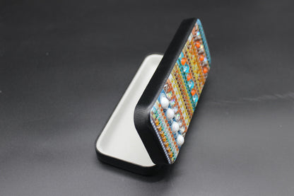 Flashy Diamond Art Eye Glass Case