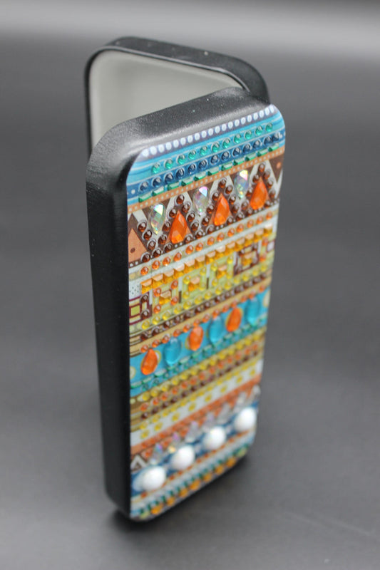 Flashy Diamond Art Eye Glass Case